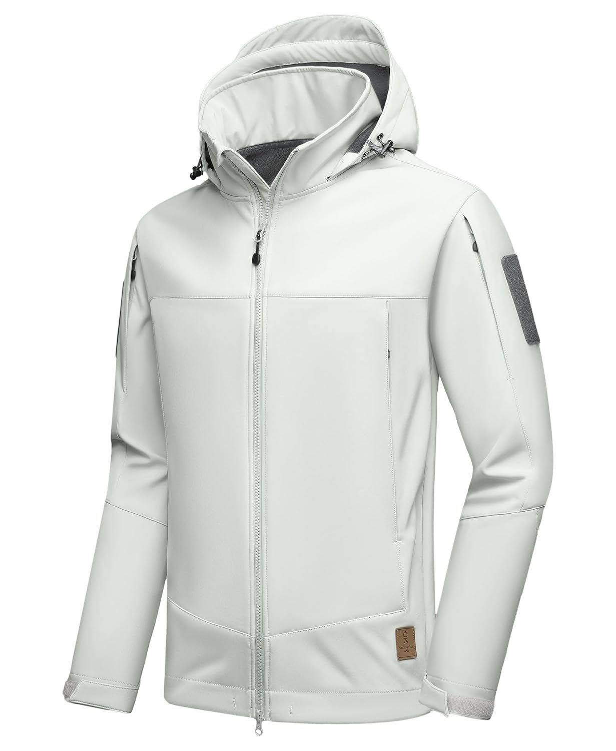 Little Donkey Andy Mens Softshell Jacket Hooded Light Waterproof Tactical Jacket Fleece Windbreaker Jackets with 8 Pockets
