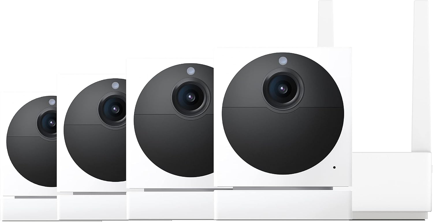 Wyze Cam Outdoor Starter Bundle v2 (Includes Base Station and 4 Cams