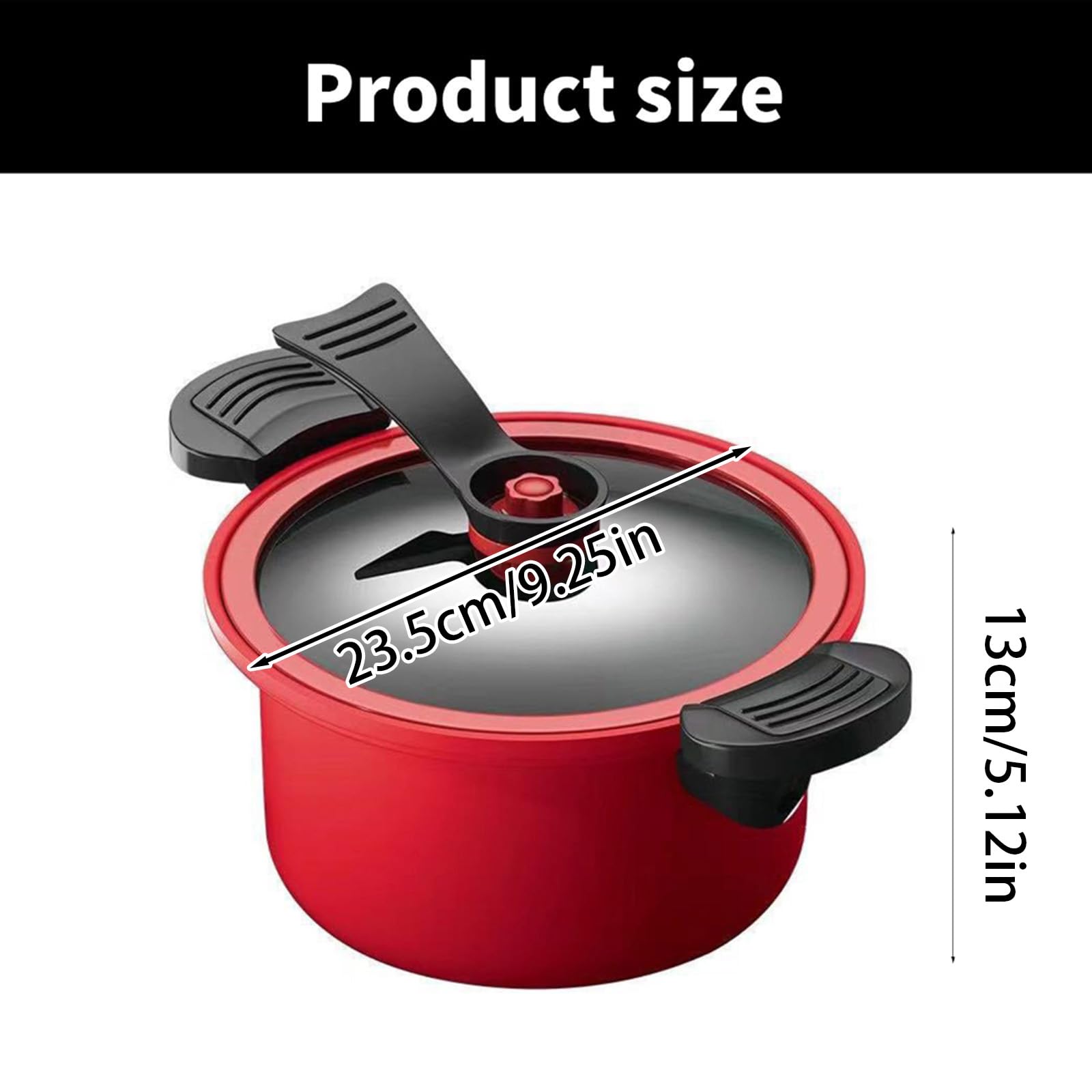 Olla a presión de Capacidad, Olla Resistente a los arañazos, Utensilios de Cocina de Hierro Grueso eficiente, Accesorio de Cocina, Olla a presión