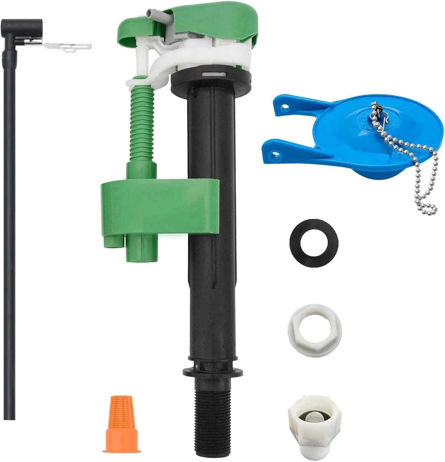 Toilet Fill Valve with 3-Inch Toilet Flapper