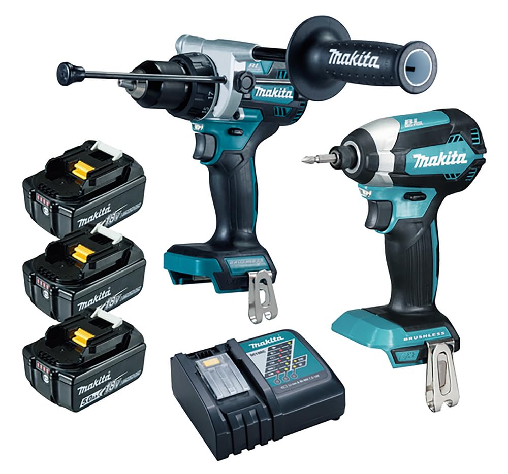 Combopack 2 outils 18V LXT (DTD153 + DHP486) (3x5,0 Ah) en MAKPAC - MAKITA DLX2418TJ