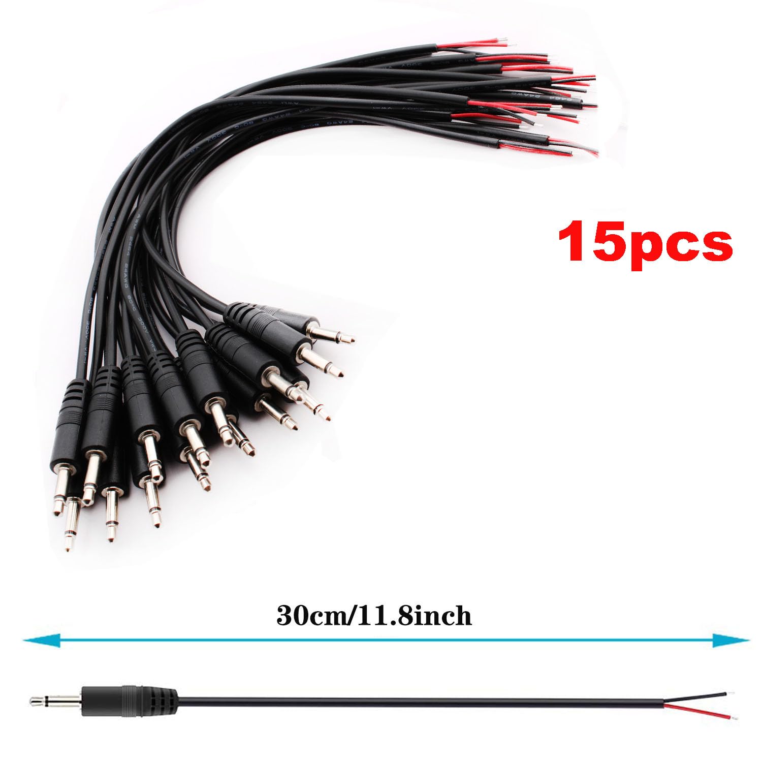10 Connettori Jack Femmina 3.5mm A Saldare – Audio Mono A 2 Poli Con Cavi Nudi, Per Riparare Cuffie E Altoparlanti