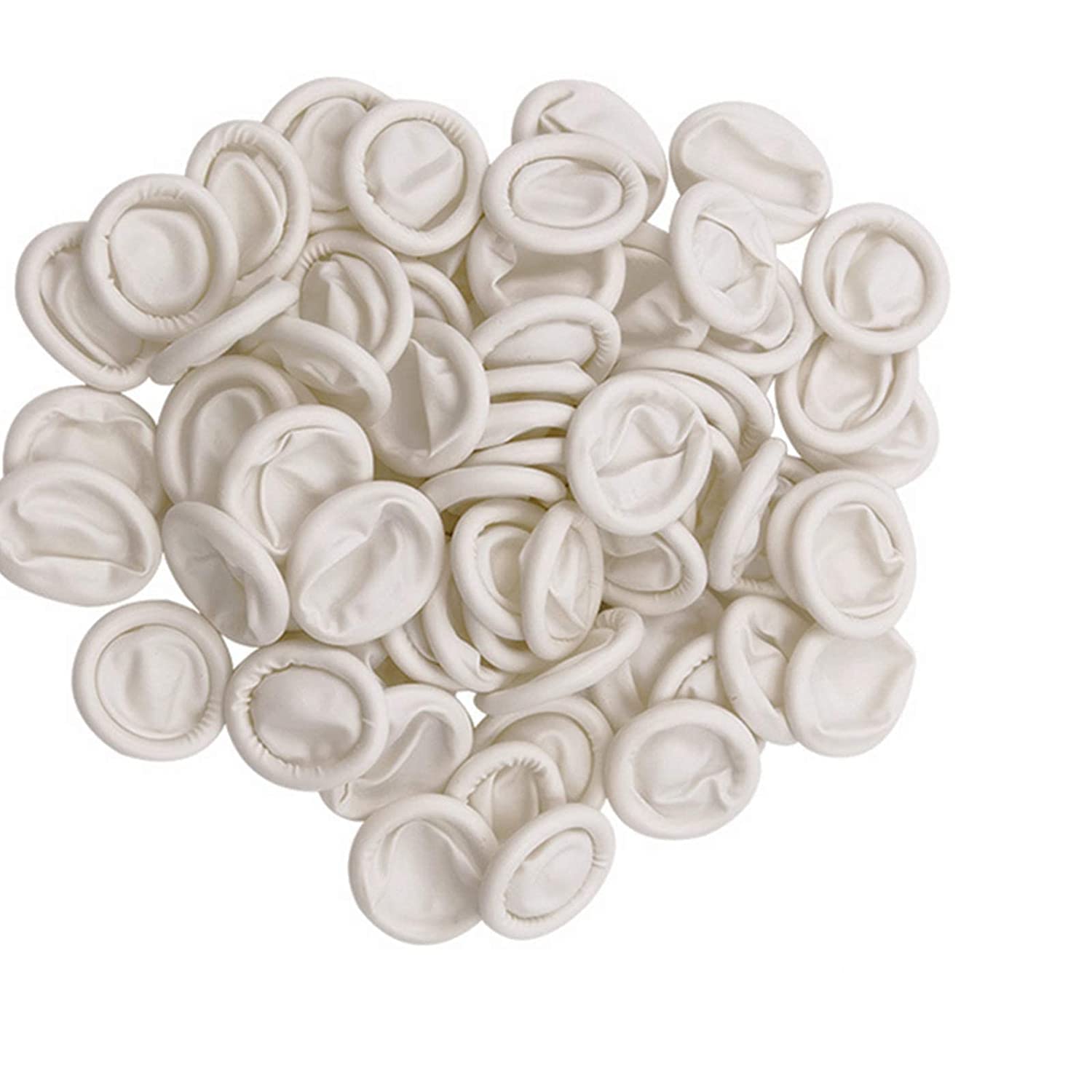 SVR-ESD Safe Finger Cots Pack 100 (1000) Latex-Free Finger Protectors for Electronics Assembly and Repair, Anti-Static Protection, Reusable Disposable Protective Finger Gloves (White)