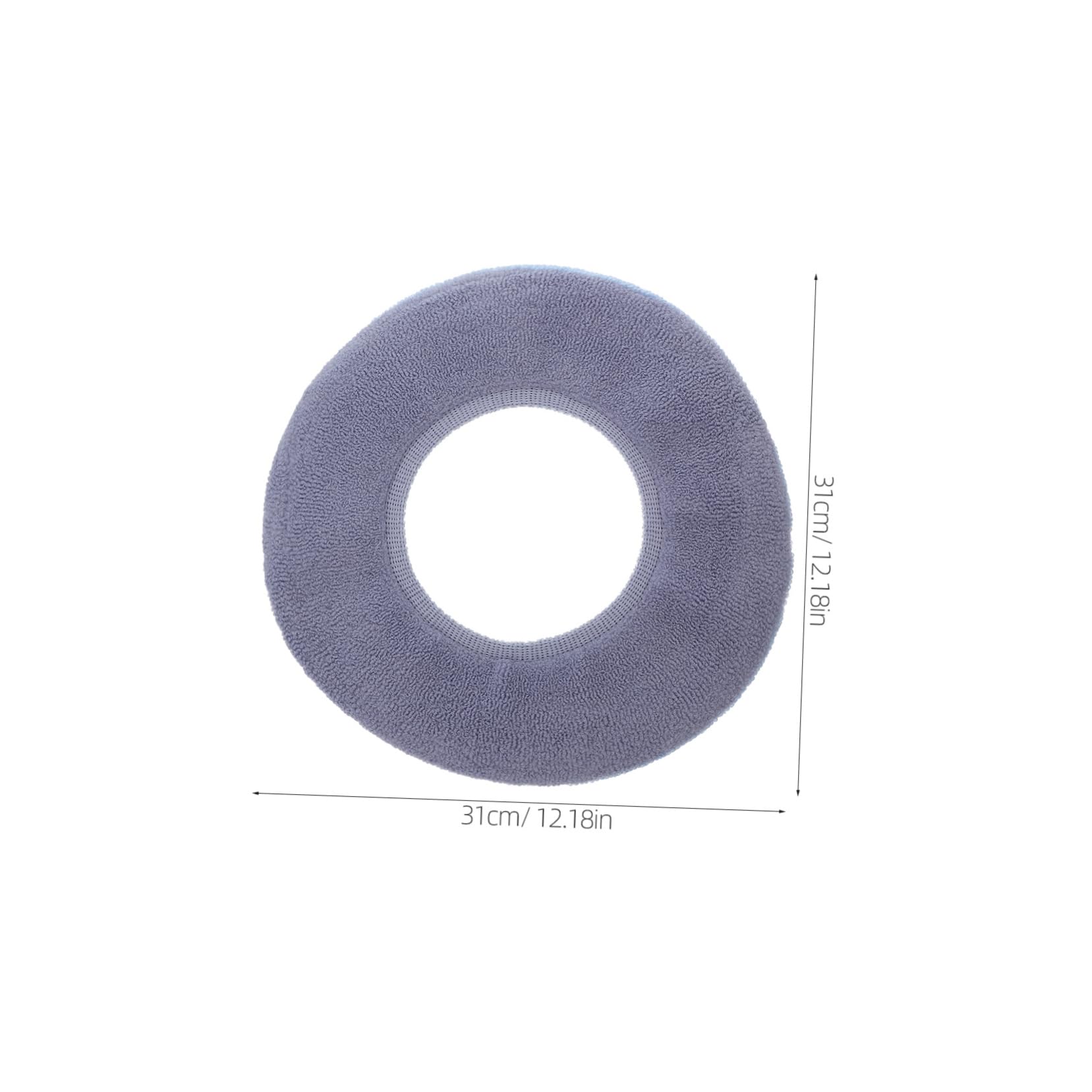 DIYEAH Elegant Bathroom Seat Pad Thicker Warm Pad Plush Cover Reusable Fiber Cloth for Winter