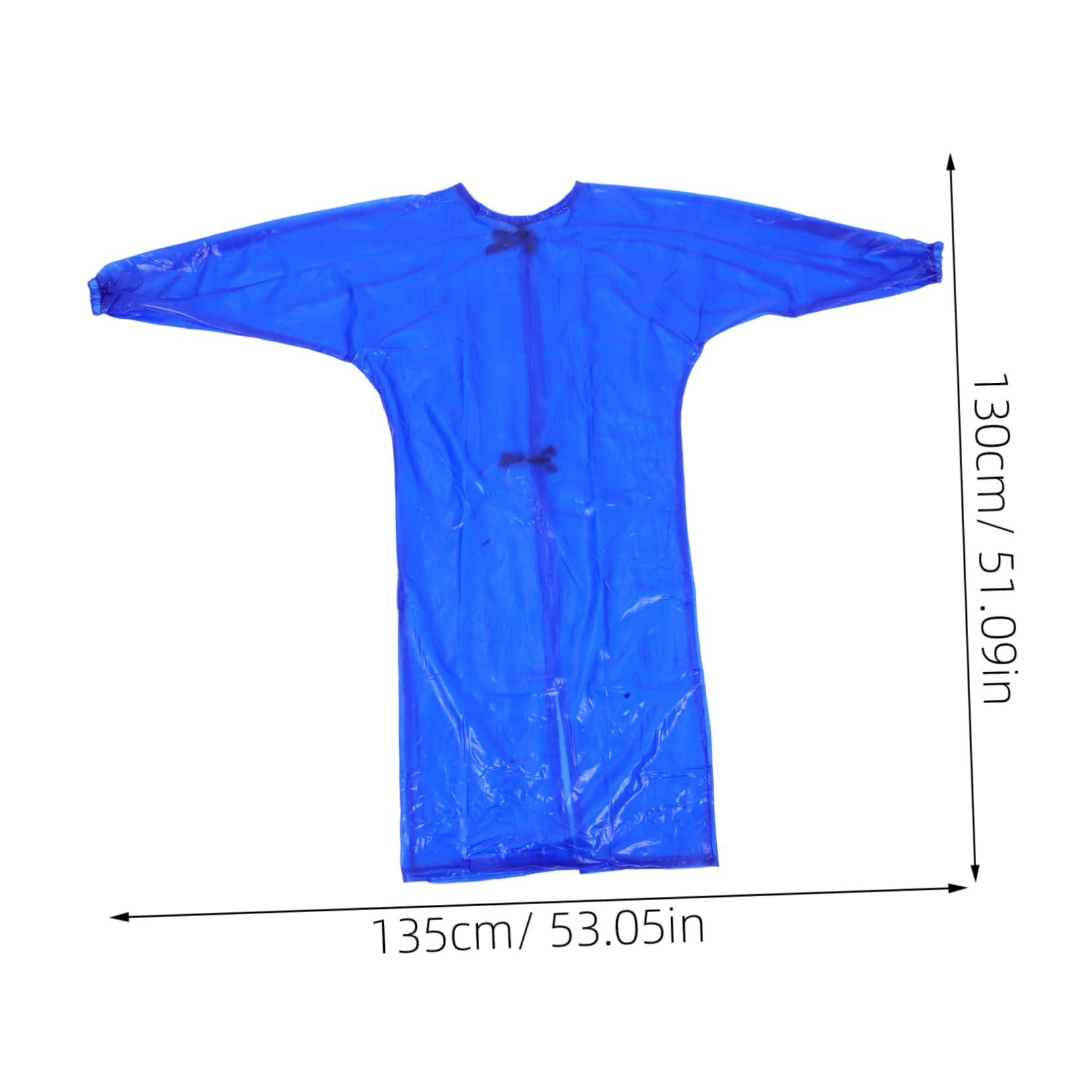 Mipcase Unisex Long-sleeve Waterproof Work Apron Oil Resistant Thick Industrial Men Women Kitchen Dishwashing Slaughterhouse (l)