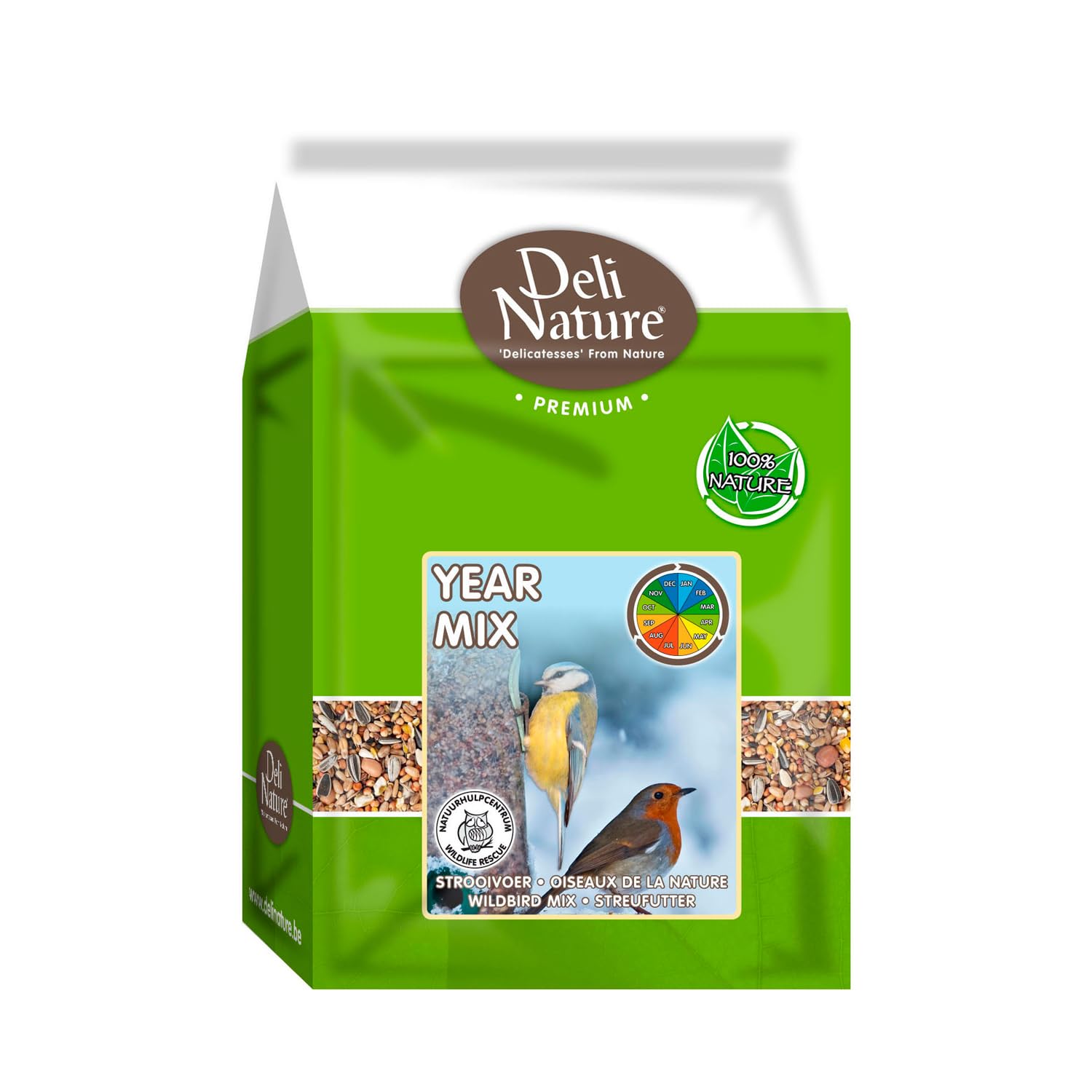 Deli Nature Vogelfutter-Mischung - Ganzjährig Pelletform 4 kg