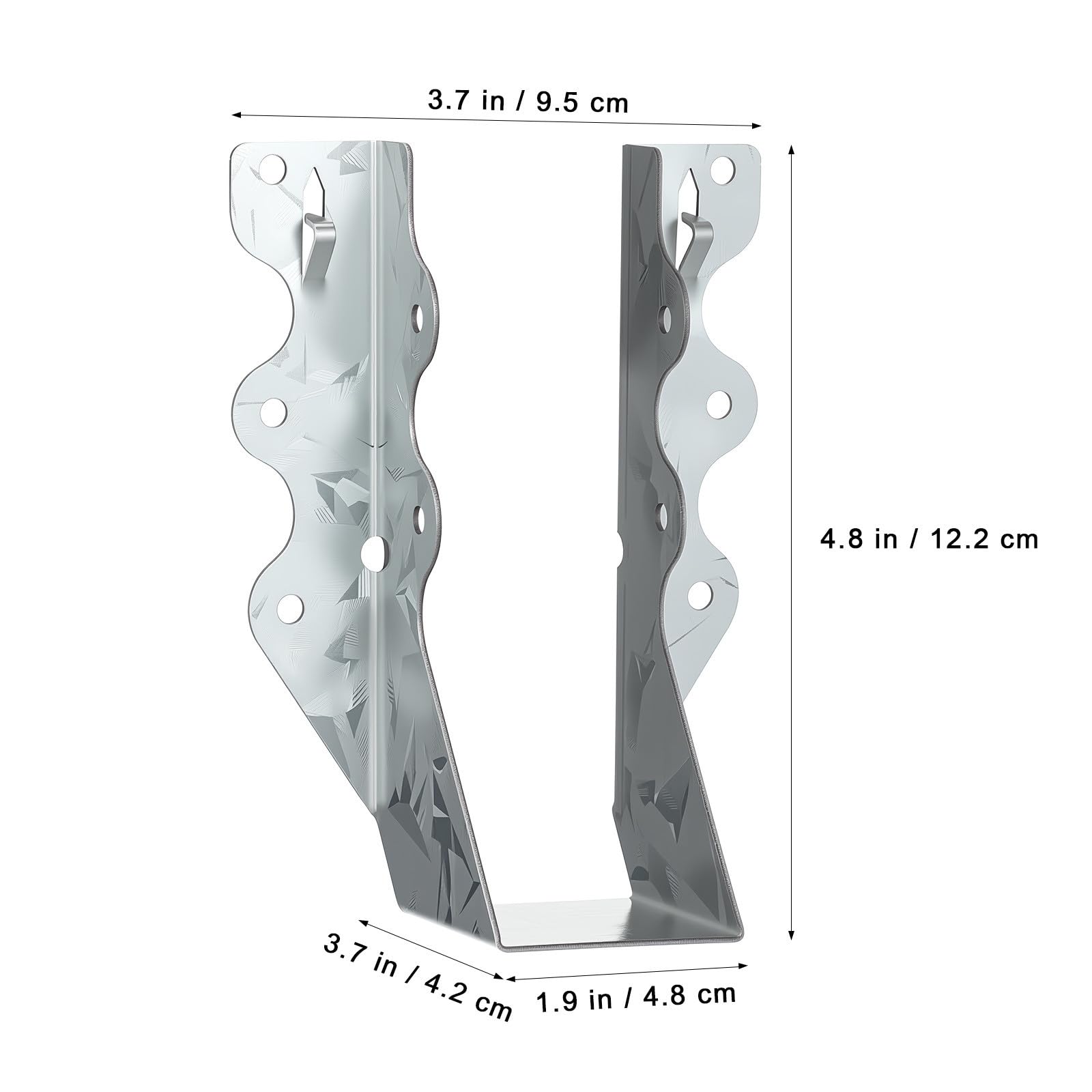20 Piezas Soporte para Vigas Lu26 de Acero Galvanizado