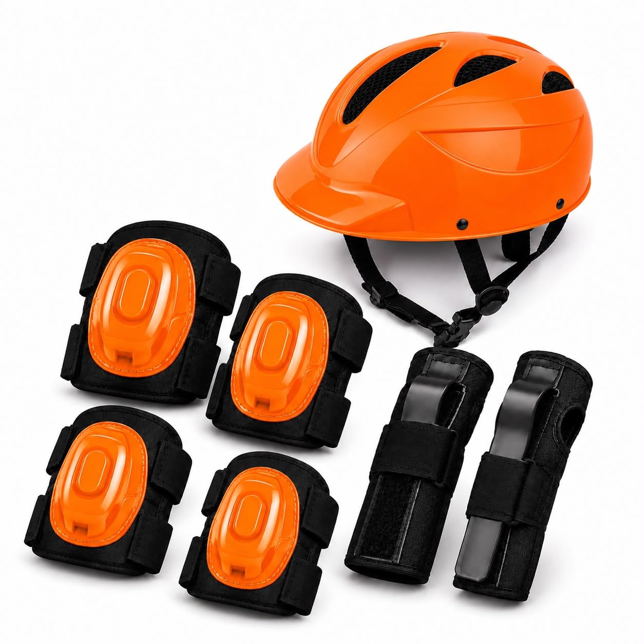 Sports Protective Gear Set for Boys & Girls | Kids Safety Guard | Contains Helmet, Knee Pads, Elbow Pads & Wrist Guards | Age 3-14 Years, Ideal for Cycling, Skateboarding & Scooters-image-48