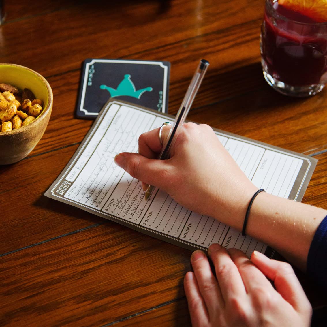 Talking Tables Pub Quiz Pocket Travel Game - General Knowledge Trivia In A Tin, For Family & Friends