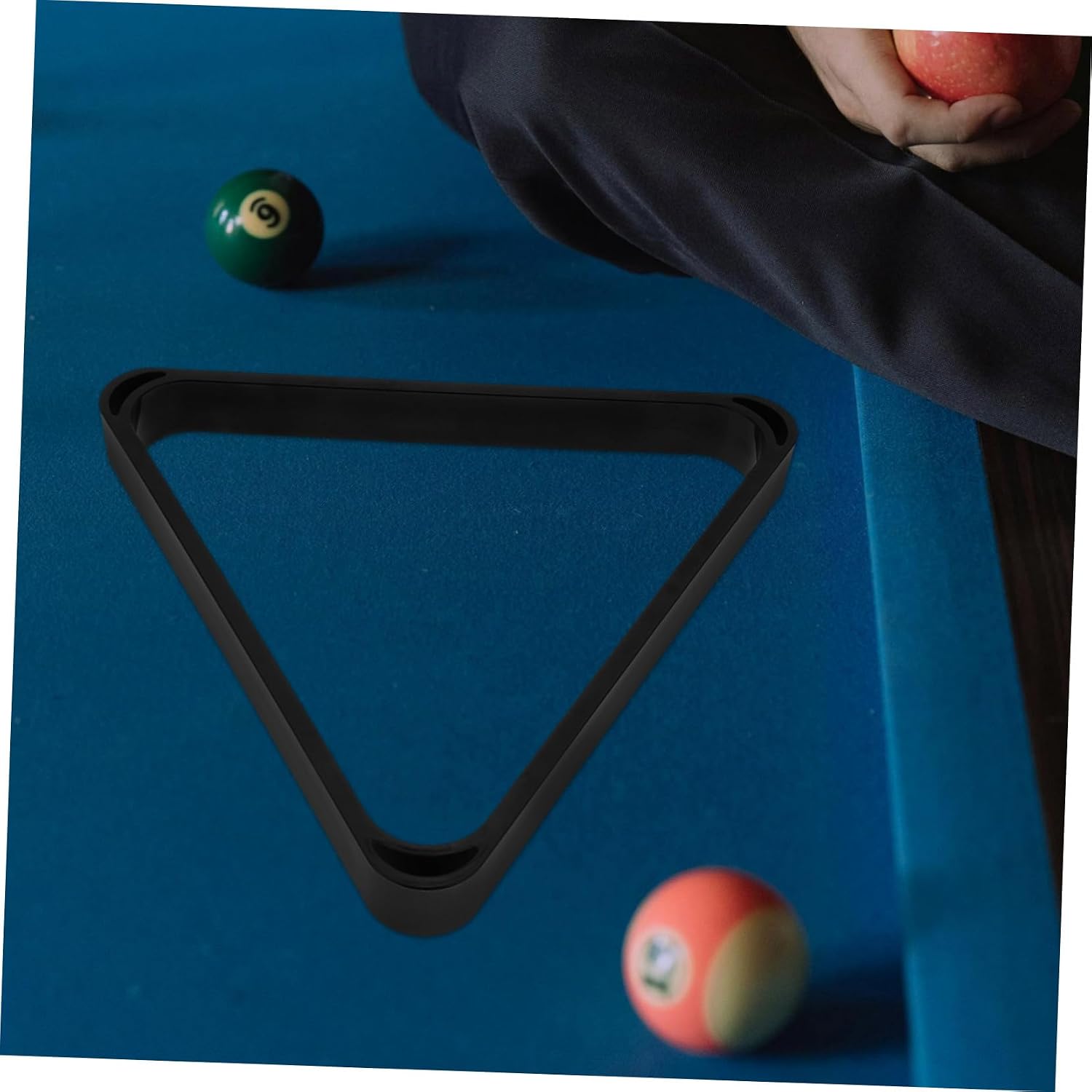 WOONEKY Pool Ball Triangle Rack Billiard Frame Resin Billiard Tripod Snooker Pool Table Rack