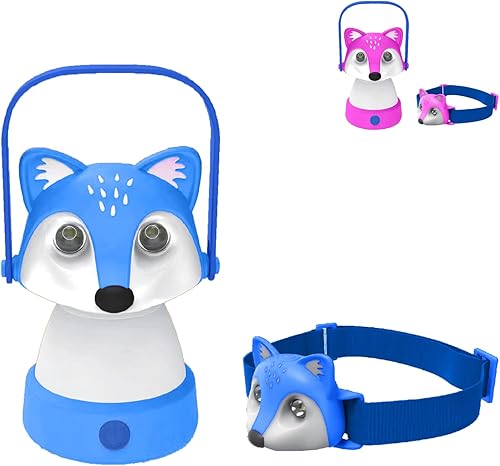 Esenciales de campamento para niños - Juego de linterna LED para niños y faros recargables para niños  Múltiples propósitos para niños con luz