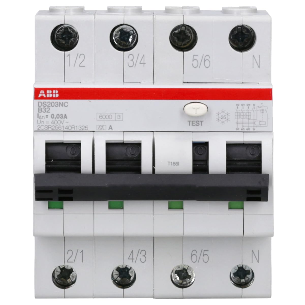 ABB DS203NC B32 A30 FI/LS-Schalter 3P+N Typ A 32A 30mA