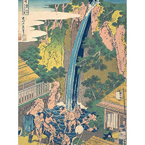 Artery8Hokusai Japan Roben Falls Oyama Sagami Province Unframed Wall Art Print Poster Home Decor Premium