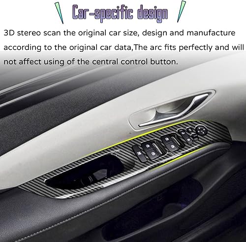 Miniatura 6 de Bmolpt Accesorios interiores personalizados para Hyundai Santa Cruz 2022 2023 ABS cubierta de consola central de cubierta de ventana de ventana de