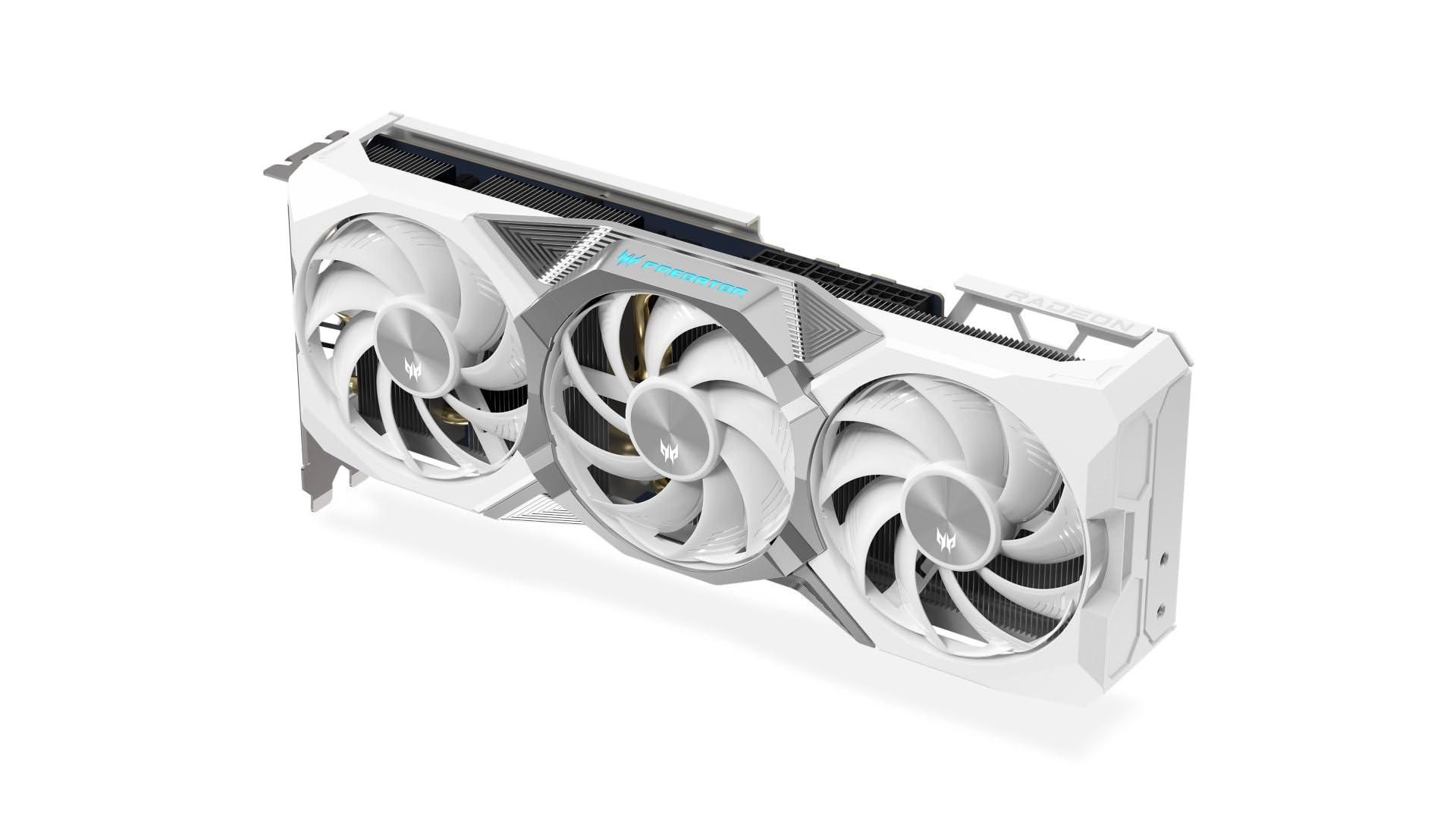 Acer Predator BiFrost Radeon RX 9070 OC - AMD Grafikkarte (16 GDDR6, 256 Bit, PCIe 5.0 x16, 1x HDMI 2.1a 3X DP 2.1) 3X FrostBlade 4.0, 2x8 pin, Slot Space: 2.6