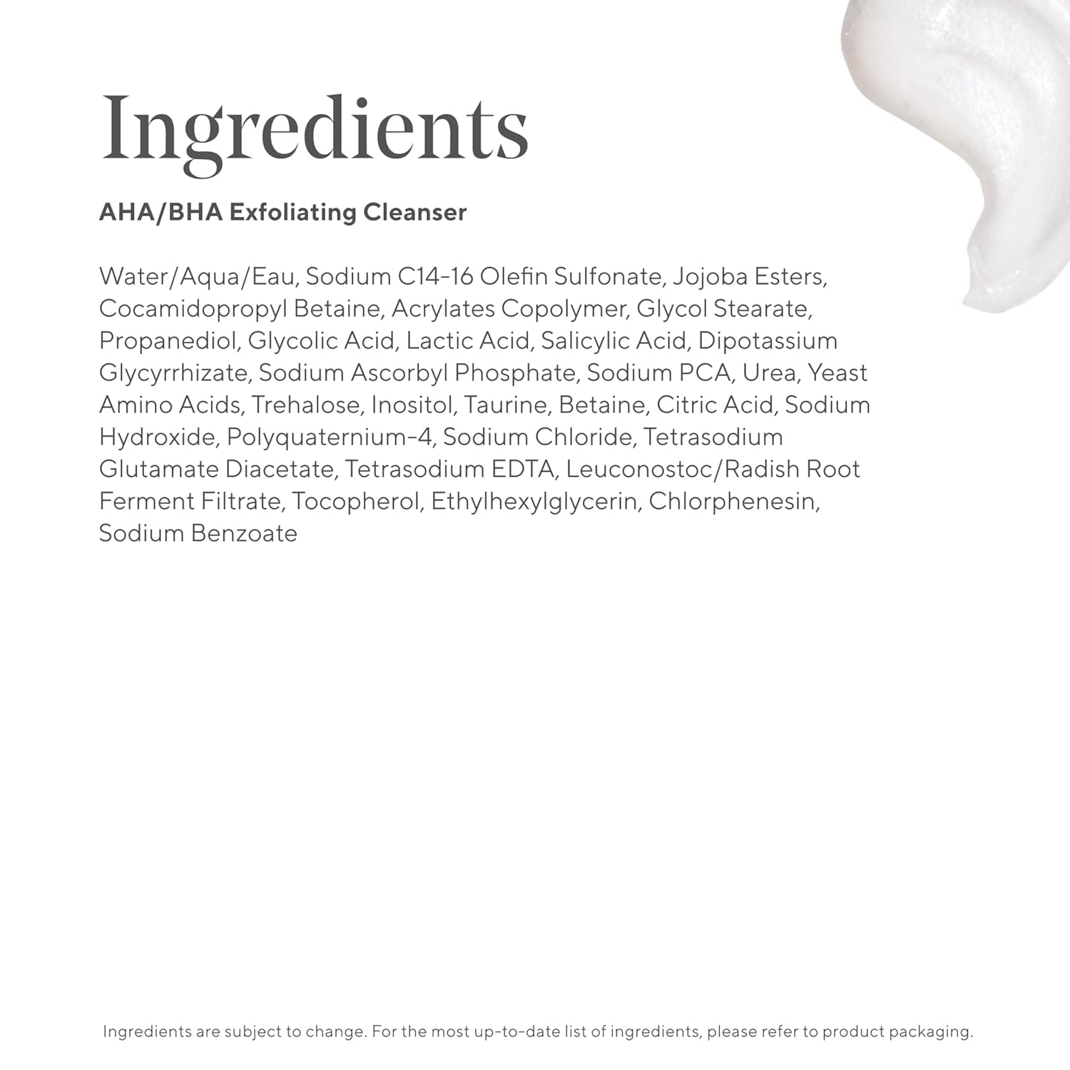 Murad AHA/BHA Exfoliating Cleanser - Triple-Action Cleansing Exfoliator with Salicylic, Lactic, & Glycolic Acids - Creamy Face Wash Removes Dull, Dry Skin for Smoother, Softer Skin