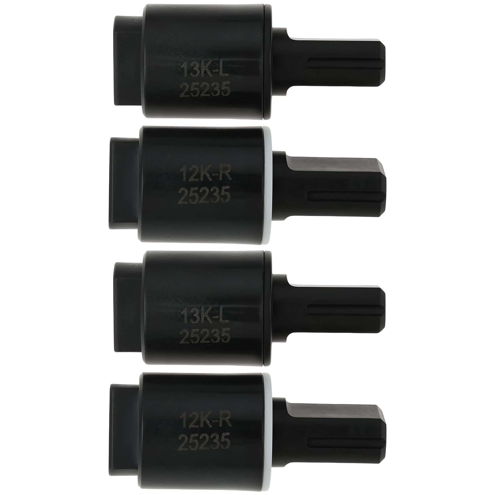 YINETTECH 4pcs 12K 13K Toilet Seat Rotary Damper Hinge 47x20mm for Left Right Side