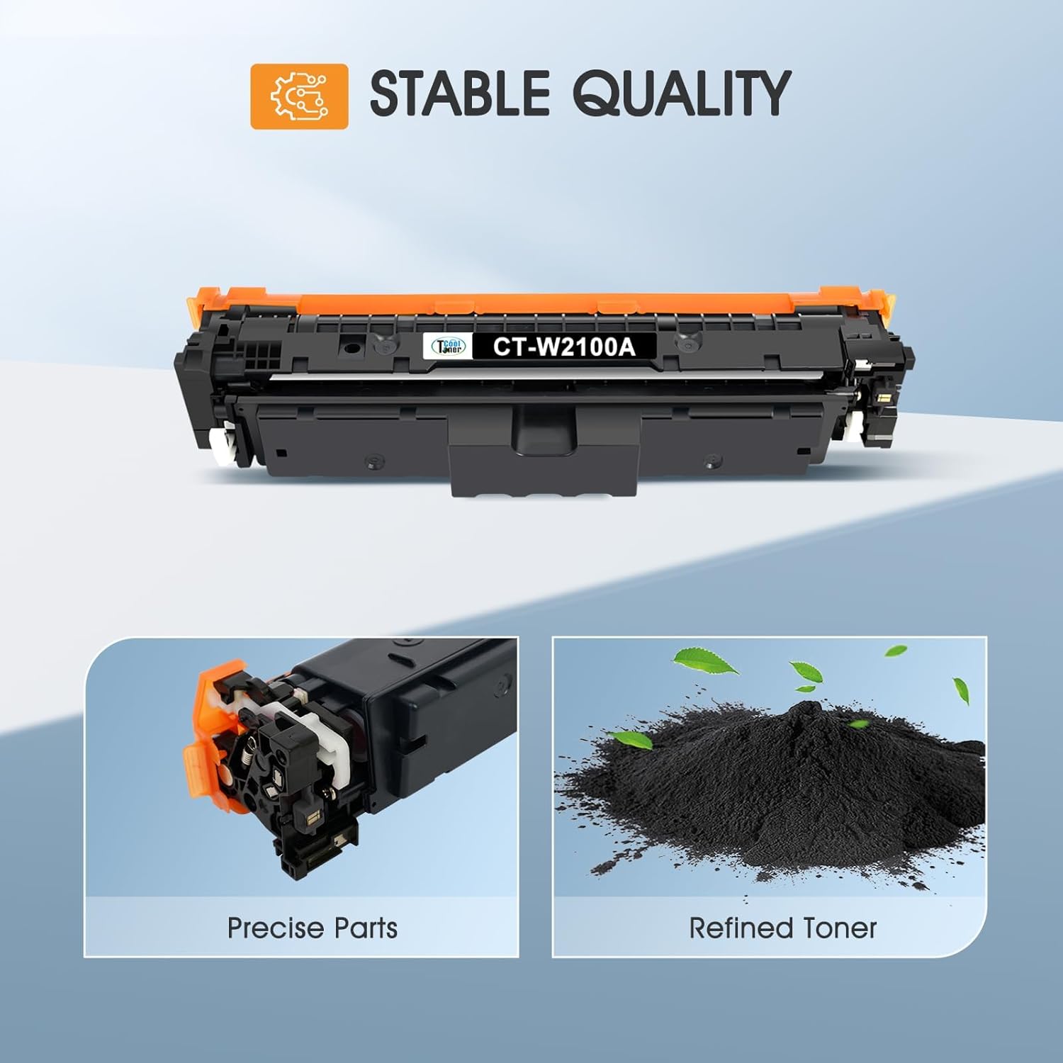 210A 210X Black Toner Cartridges Compatible for HP 210A 210X 210 Toner Cartridges Replacement for HP Color Laserjet Pro MFP 4301fdw 4301fdn Pro 4201dw 4201dn W2100A Series Printer (2 Black, with chip)