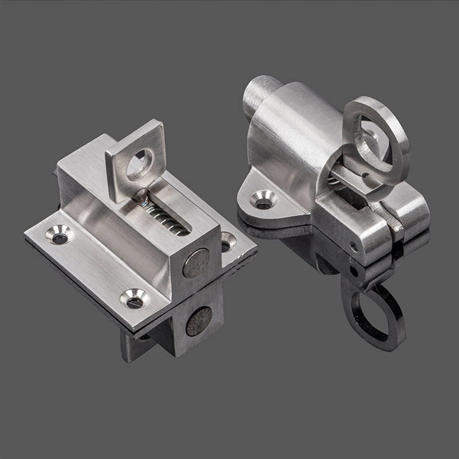 Self-Closing Automatic Latch/Bolt Balcony Door Window Intermediate Spring Bolt Door Hardware 1Pcs(C-45mm)