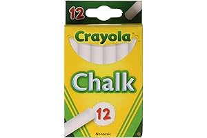 Chalkboard Chalk White Washable No Dust Odorless Teacher's Choice Set of 12...