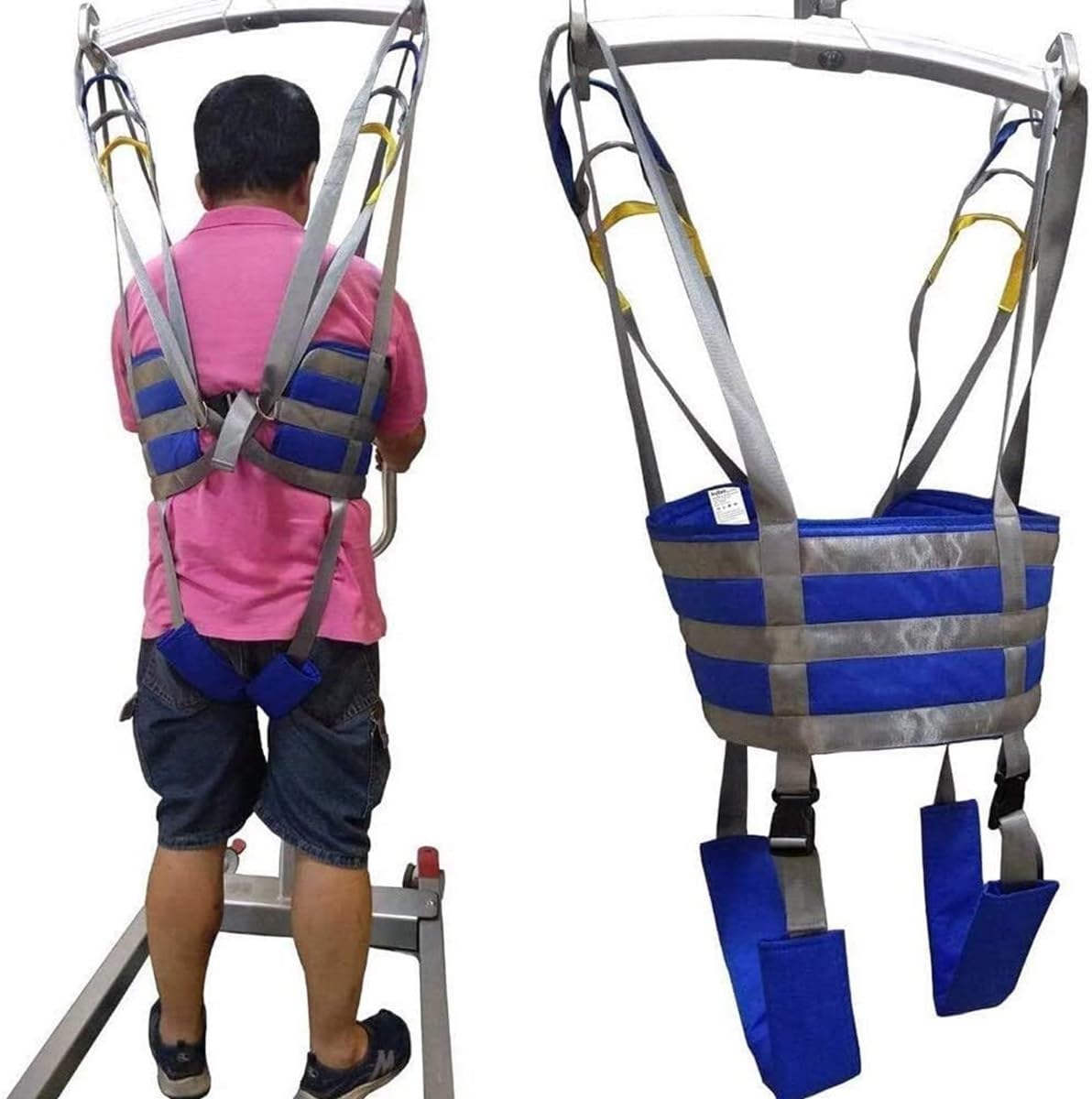 Sling patient d'ascenseur de toilette et harnais levage avec support cuisse