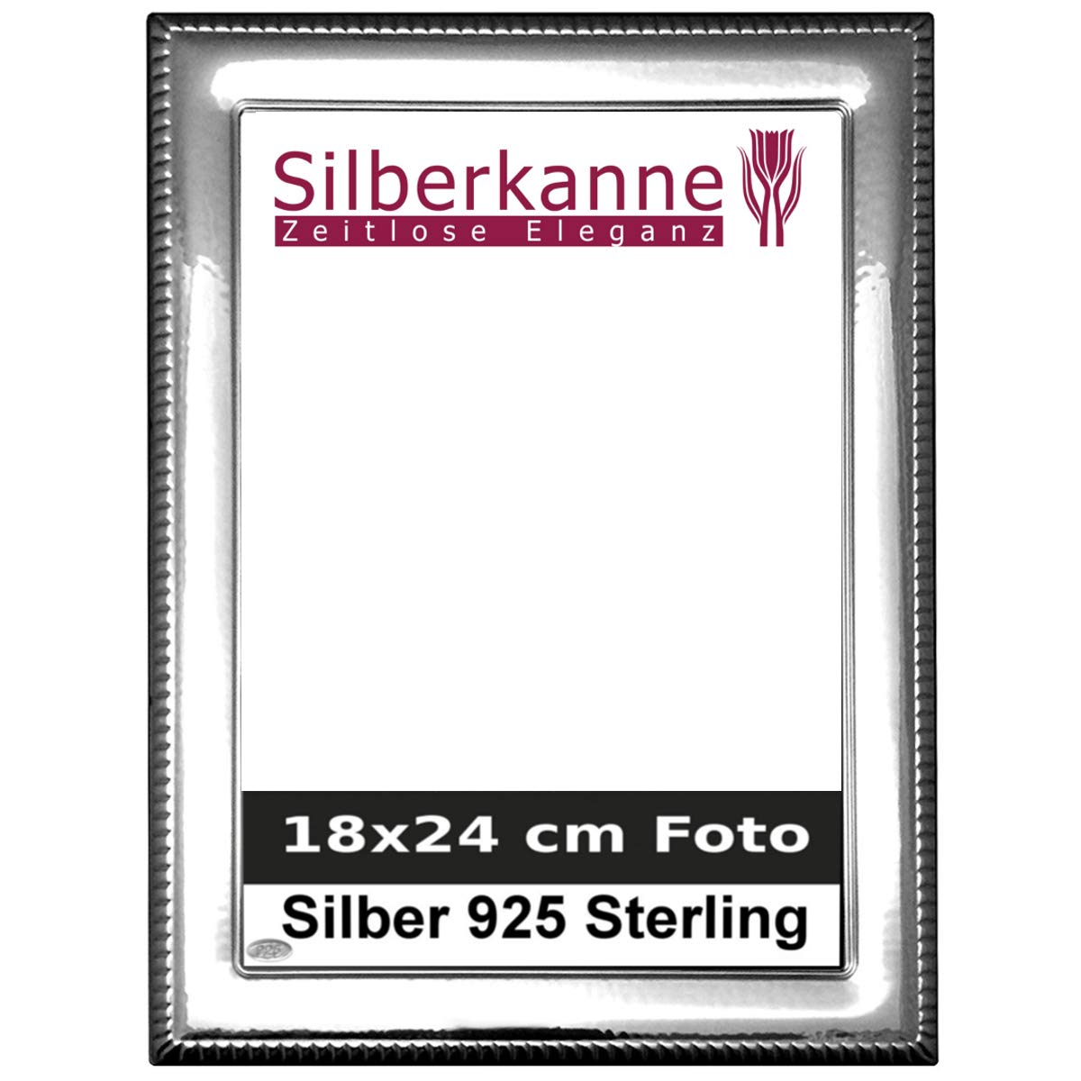 Cadres une photo, CADRE METAL ARGENT BRILL PINCES 565T18-0 13X18CM