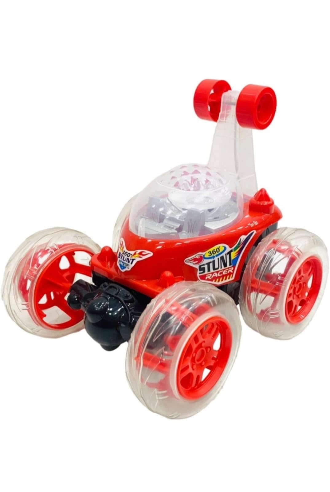 360 Rolling Stunt Racer Remote Control Car for Kids, Red,Bule 360° Rotation with LED Disco Lights, Ages 3 and Above-image-26