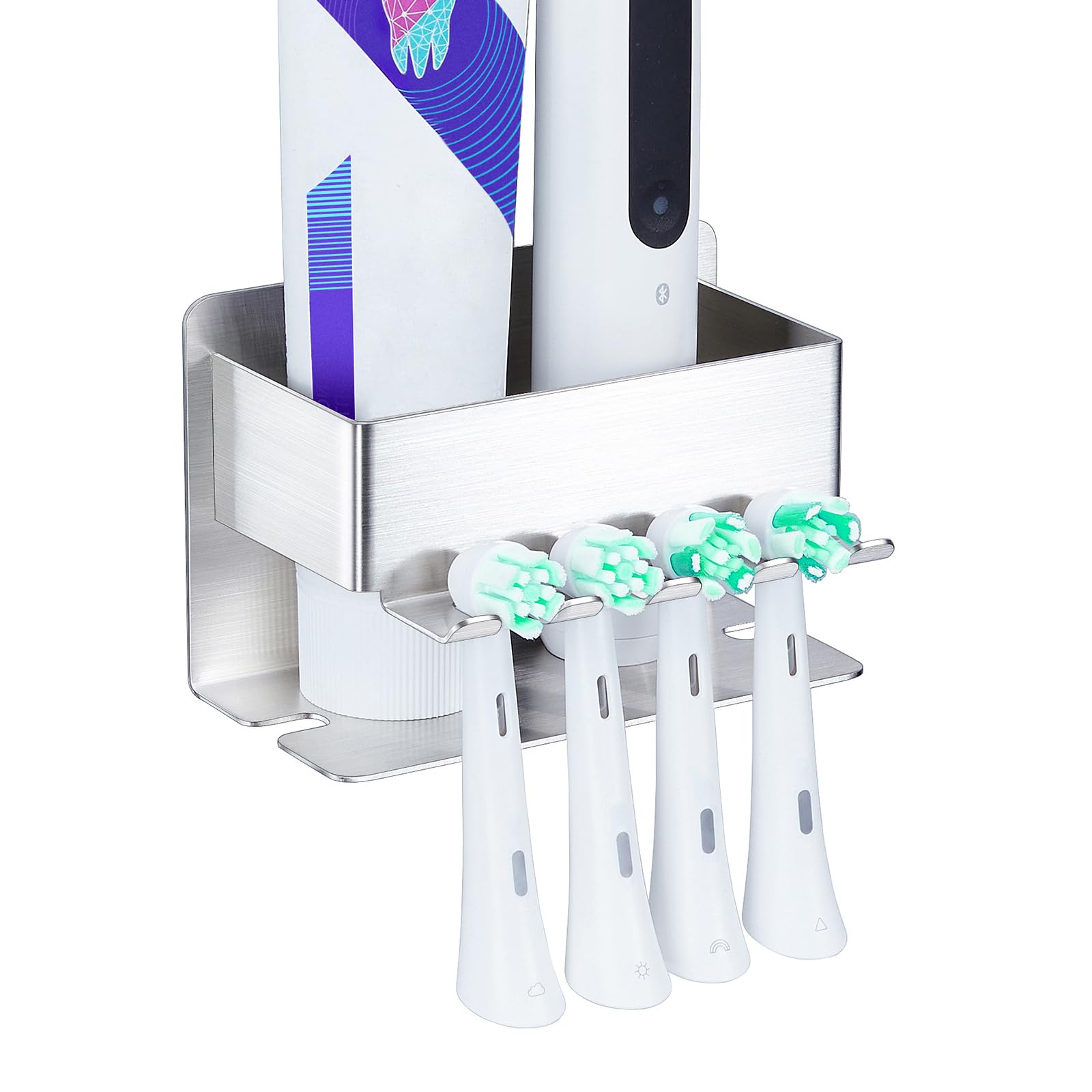 Porte-brosse à dents, support de tête de brosse à dents électrique mural, organisateur de porte-brosse à dents en aluminium pour salle de bain 1 pièce | Leroy Merlin Porte-brosse à dents, support de tête de brosse à dents électrique mural, organisateur de porte-brosse à dents en aluminium pour salle de bain 1 pièce | Leroy Merlin