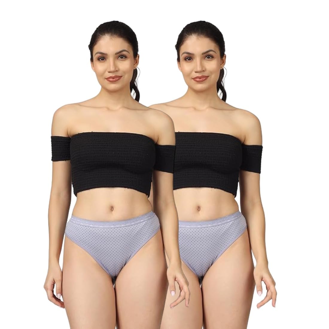 KOLI Empire Combo Lycra Bikini Panties for Women Full Coverage, Grip Fit with Antimicrobial & Stain Release Antibacterial Brief Underwear | Soft & Breathable Lycra Fabric-picture-19