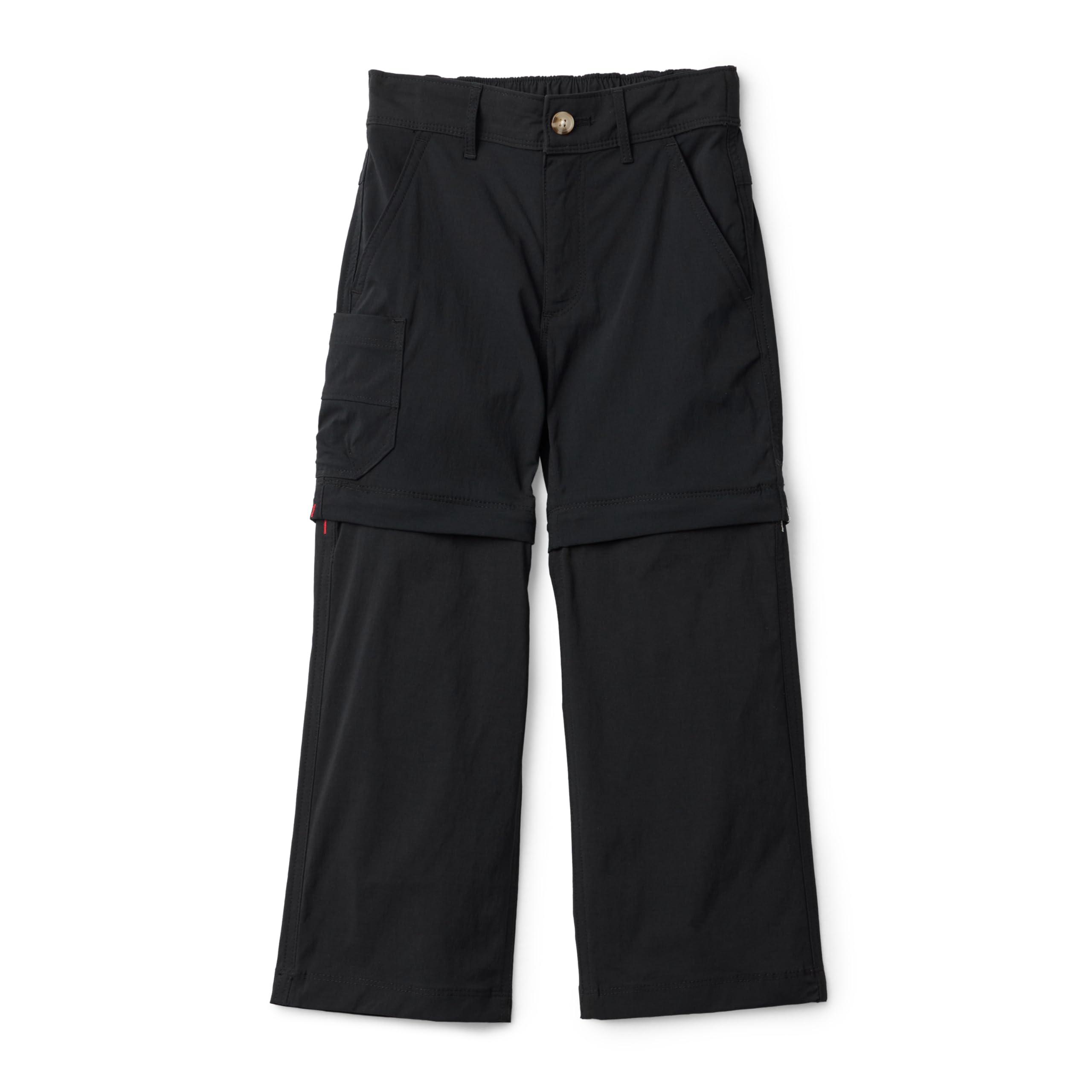 Amazon Essentials Boys' Water Repellent Regular Fit Active Hiking Outdoor Pants, Black, Small