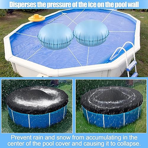 Poolkissen Winter,Pool-Luftkissen Winter-Luftkissen, Winter-Pool-Kissen,Pool Mate Winter-Luftkissen Winter-Schluss-Luftkissen, 4x4 Fuß Winter-Luftkissen Für Oberirdische Poolabdeckung(2 Stück)
