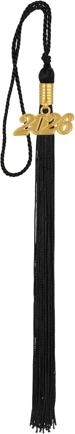 Newrara Graduation Tassel with Year Charm 9-inch (Orange)