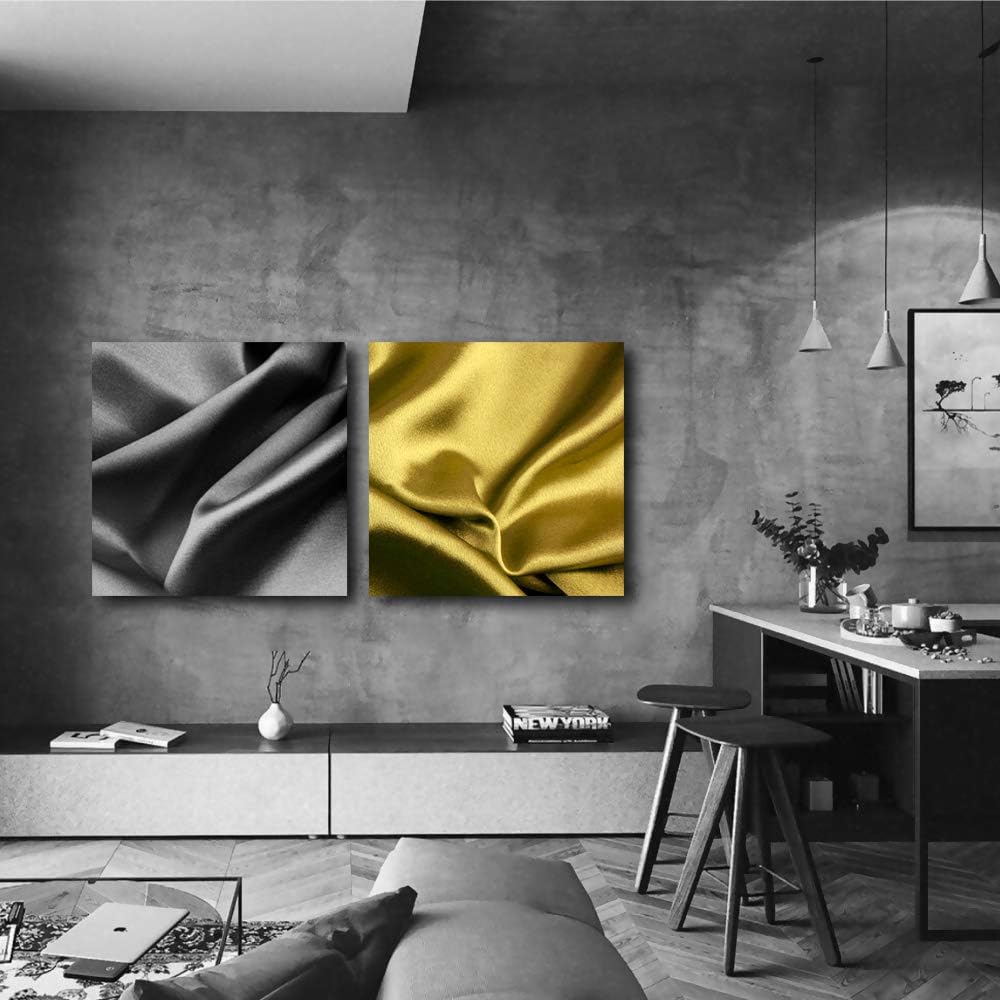 SIGNFORD キャンバスウォールアート 2ピース リビングルーム ベッドルーム ホームアートワーク シルク絵画 すぐに掛けられる