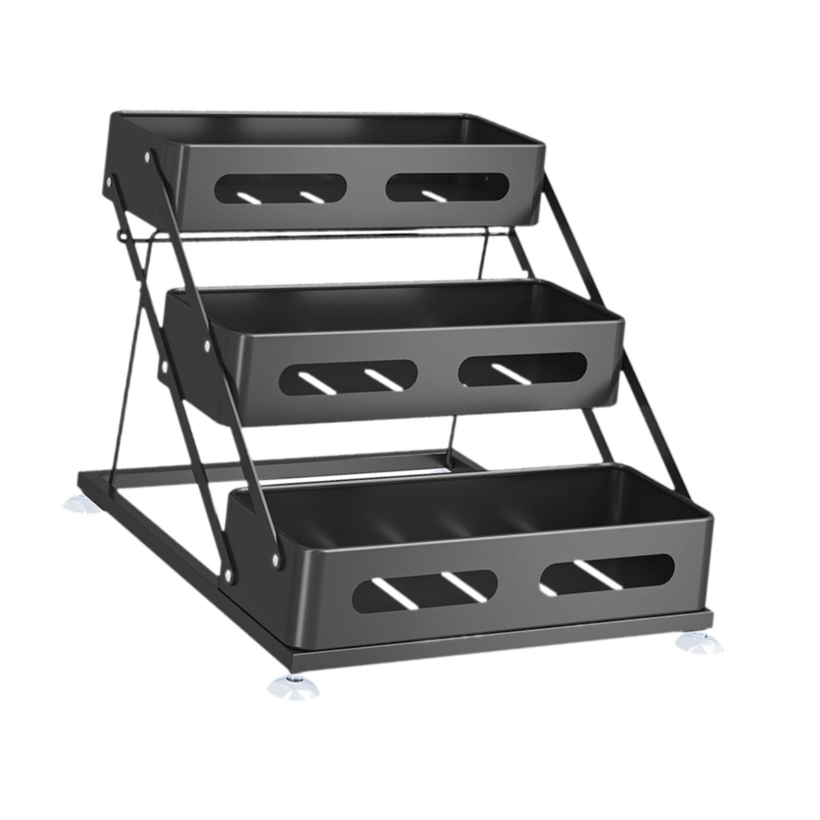 Estante de Almacenamiento de Cocina de 3 Rack de Cocina Organizador de Condimentos Portátiles Organizador de Especias para La Sala de Estar Rest