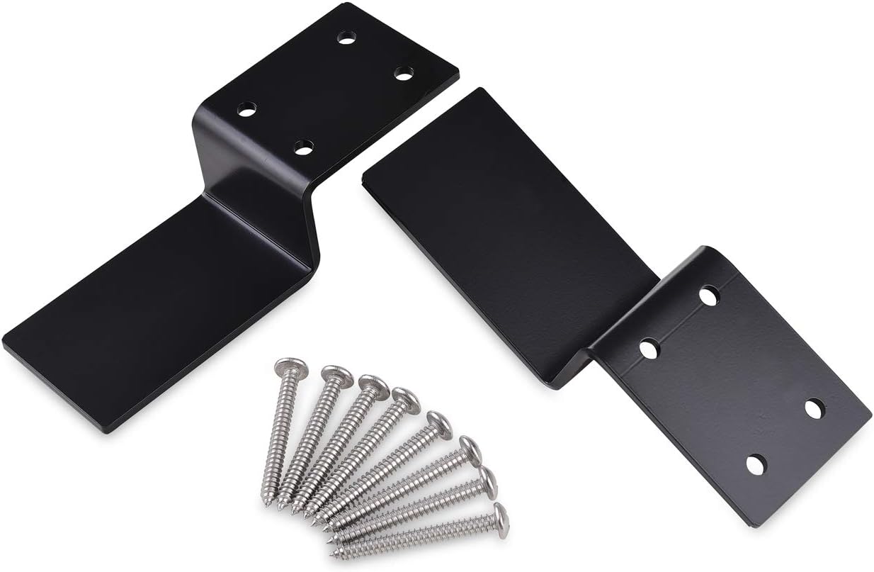 Heavy Duty Open Bar Security Holder Bracket, Using with Standard 2 X 4's (1 Pair 2 Pieces with Screw)
