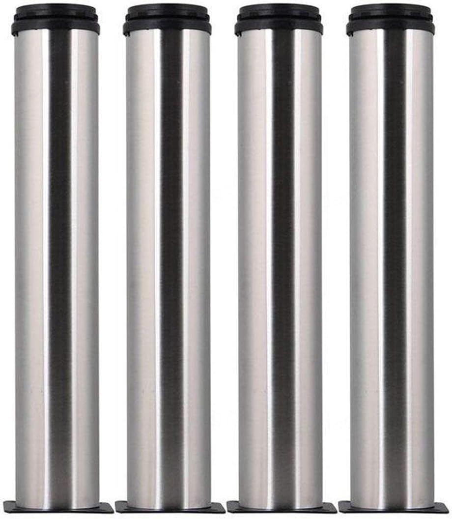 4 Pack Dining Table Legs Bed Adjustable Legs Table Support Rack Stainless Steel Adjustable Furniture Legs Cabinet Leg,80mm(3.15in) ()