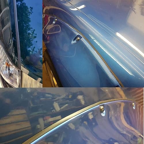 Miniatura 6 de AUTOXBERT Tira de sellado de automóvil en forma de T de 13.1 ft, tira de sellado universal de goma para moldura de borde de parabrisas de automóvil,