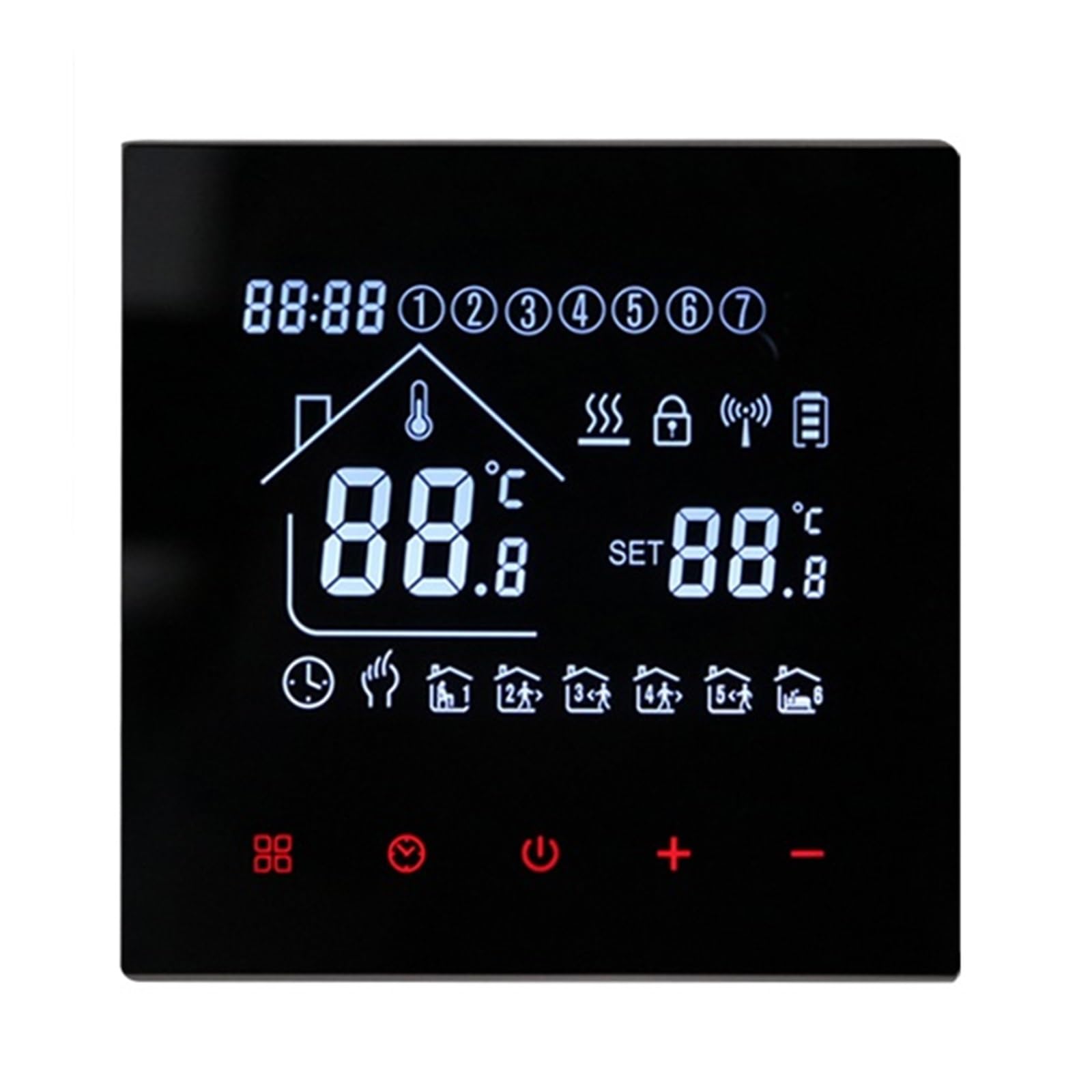 WiFi Inteligentny Termostat Regulator Temperatury Elektryczne Ogrzewanie Podłogowe Wodny Kocioł Gazowy Pilot Zdalnego Sterowania Precyzja łatwość Konfiguracji(M4AHGB-B)
