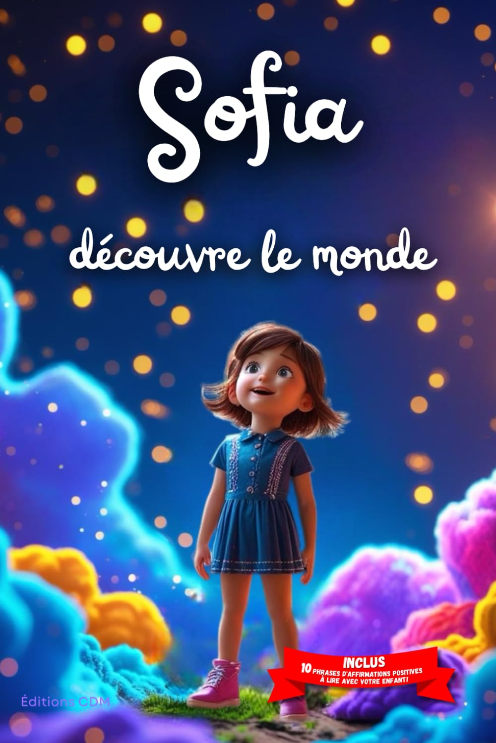 Sofia découvre le monde: Livre personnalisé prénom, mini-histoires magiques, aventures, confiance en soi, leçons de vie, affirmations positives, ... en famille, endormissement paisible : Sofia