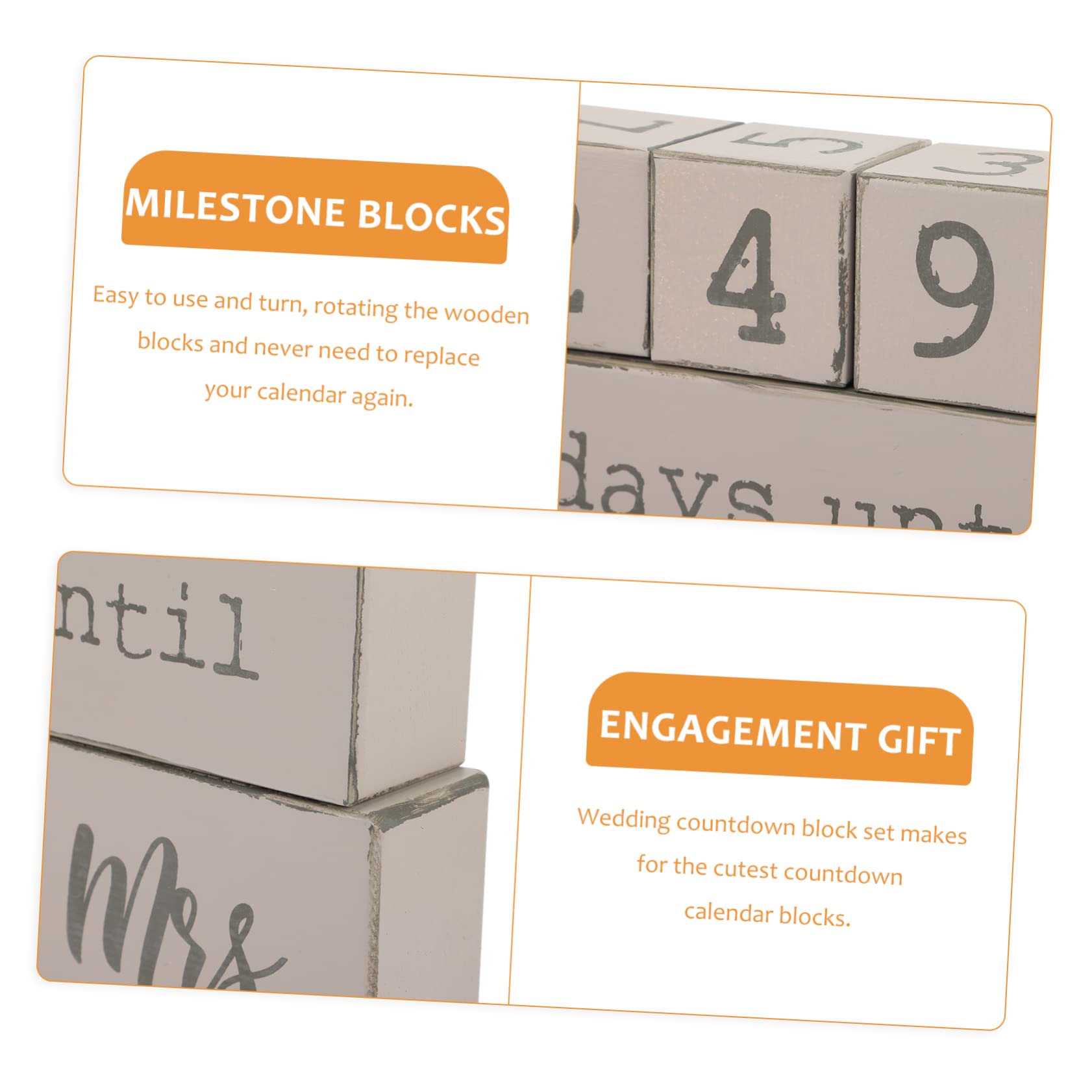 Calendario Di Legno Per Matrimonio Blocchi Girevoli Per Giorno Delle Nozze Regalo Di Fidanzamento