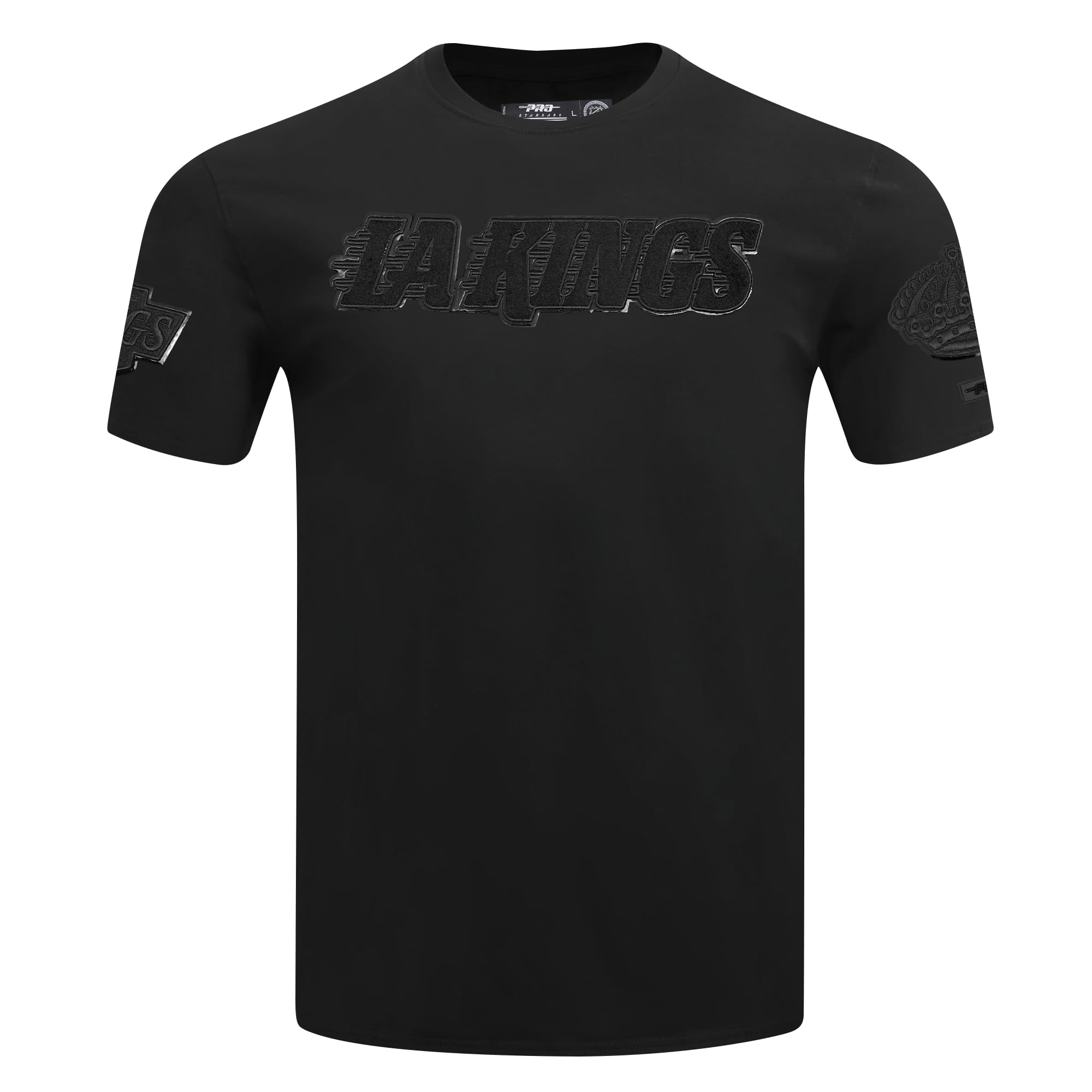 Mens NHL Classic Triple Black Cotton Short Sleeve Tee