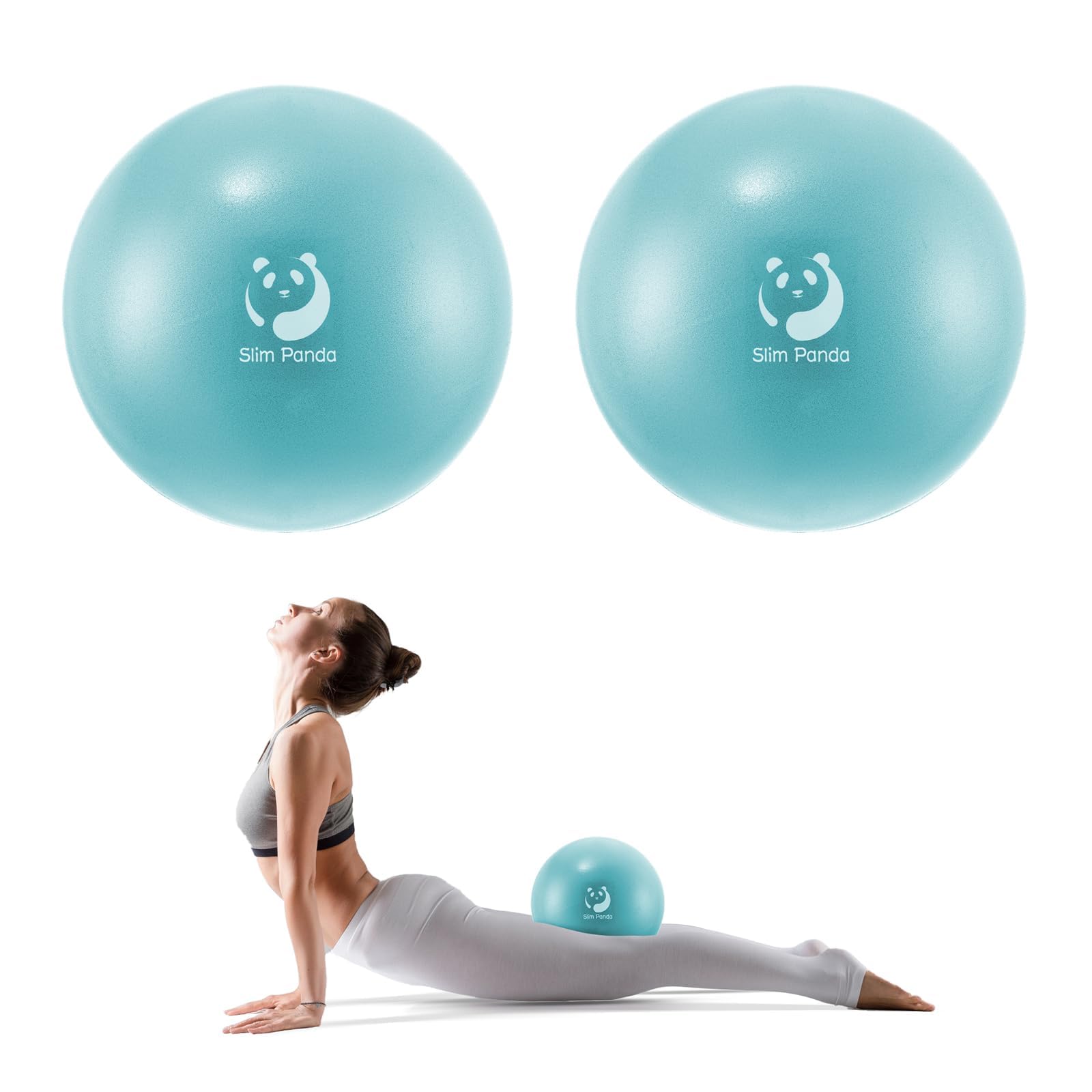Slim Panda 9 Inch Pilates Ball,23-25cm Exercise Ball for Pilates, Balance, Stability, Workout, Core Training