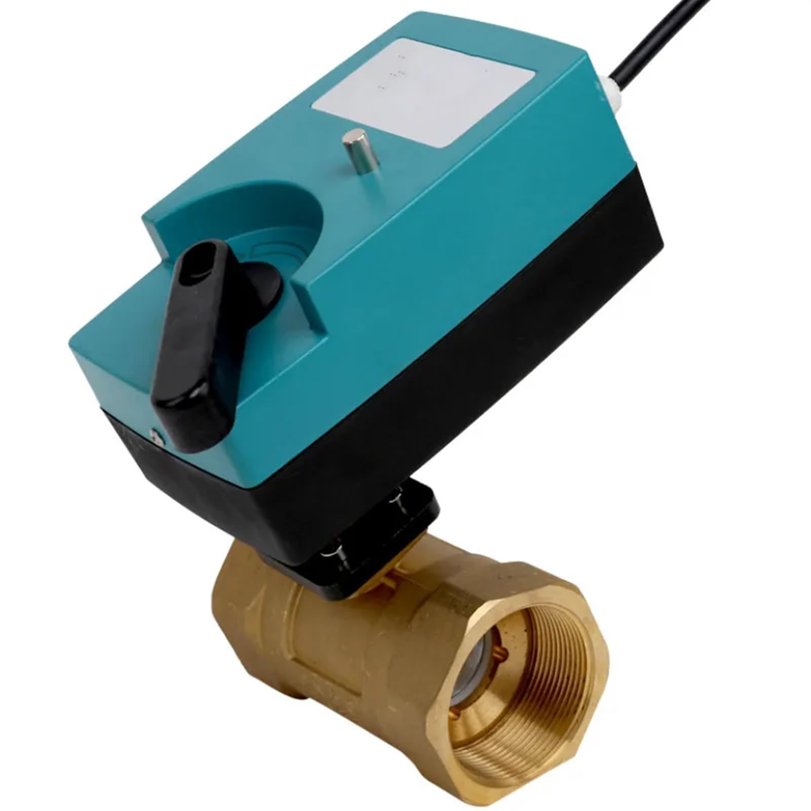 Elektryczny zawór kulowy do centralnej klimatyzacji AC220V DN20-65, zawór regulacyjny, 2-drożny zawór sterujący, elektryczny zawór elektromagnetyczny(DN40)
