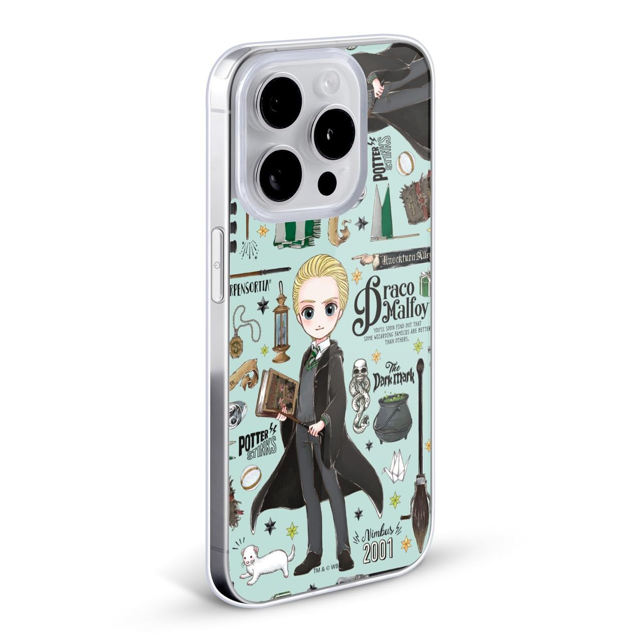 Head Case Designs Licenciado Oficialmente Harry Potter Patrón Luna Reliquias de la Muerte XXXVII Caso Funda de Gel Suave Compatible con Apple iPhone 12 / iPhone 12 Pro — view 24