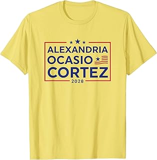 AOC Alexandria Ocasio Cortez 2028 For President Election T-Shirt