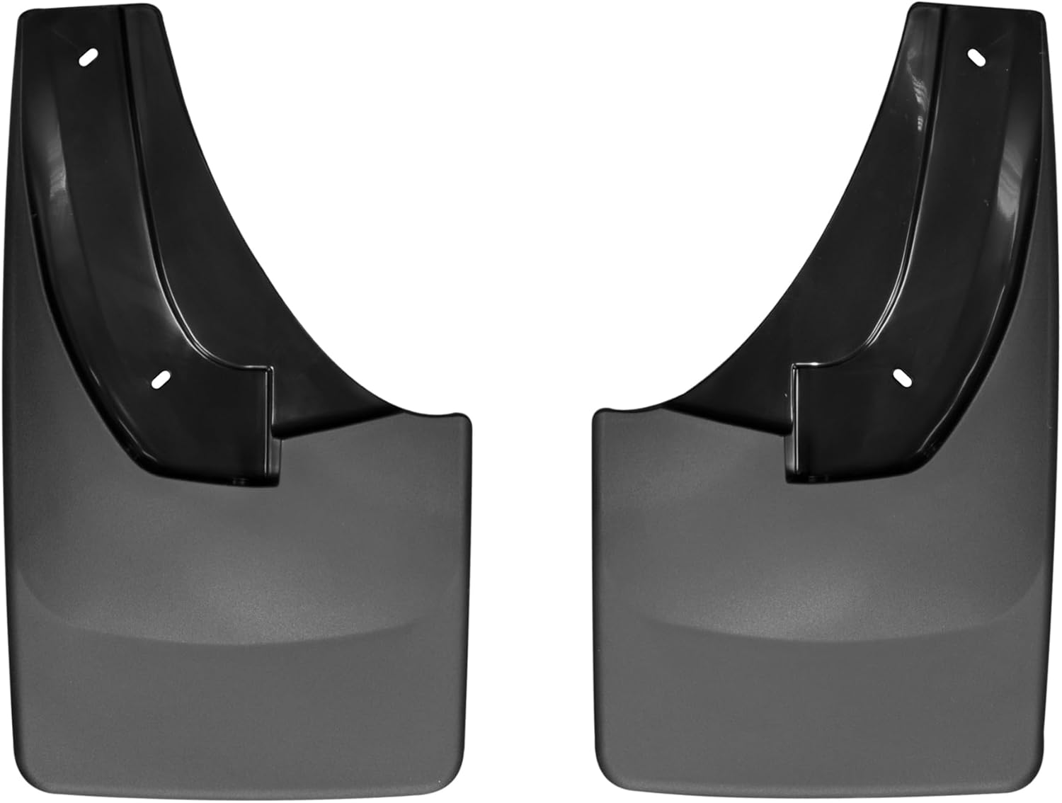 WeatherTech Custom No Drill Splash Guard MudFlaps for RAM Ram 1500, Ram 1500 Classic, Ram Truck 2500/3500 - Rear Pair (120026), Black