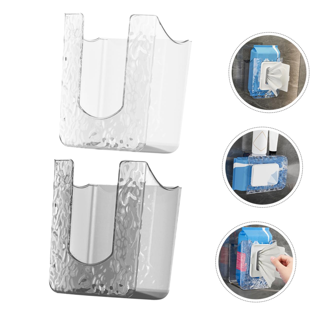 Ciieeo 6 STK Taschentuchbox für die Wand Küchentücherhalter Klopapierhalterung Halter für Badezimmertücher papierhandtuchhalter badzubehör Wischbehälter Küchenrollenhalter das Haustier