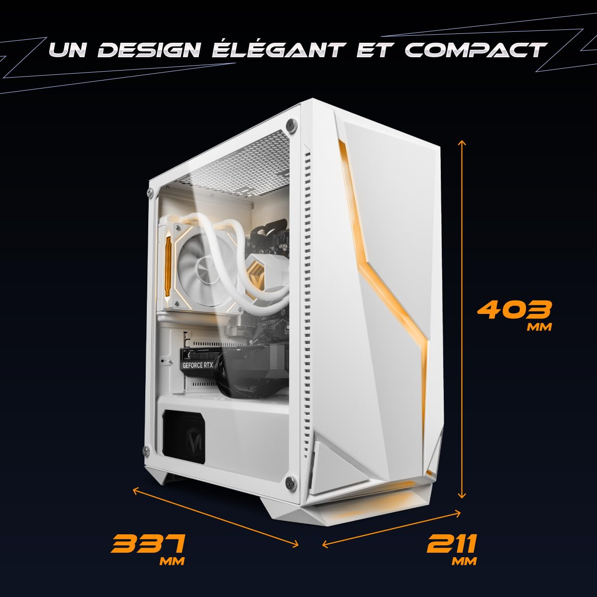 Vibox Gaming PC Completo - AMD Ryzen 7 9700X, Nvidia RTX 5060 Ti 8GB, 16GB RAM, 1TB SSD, Windows 11, Monitor 23", WiFi 6 + Bluetooth 5.4