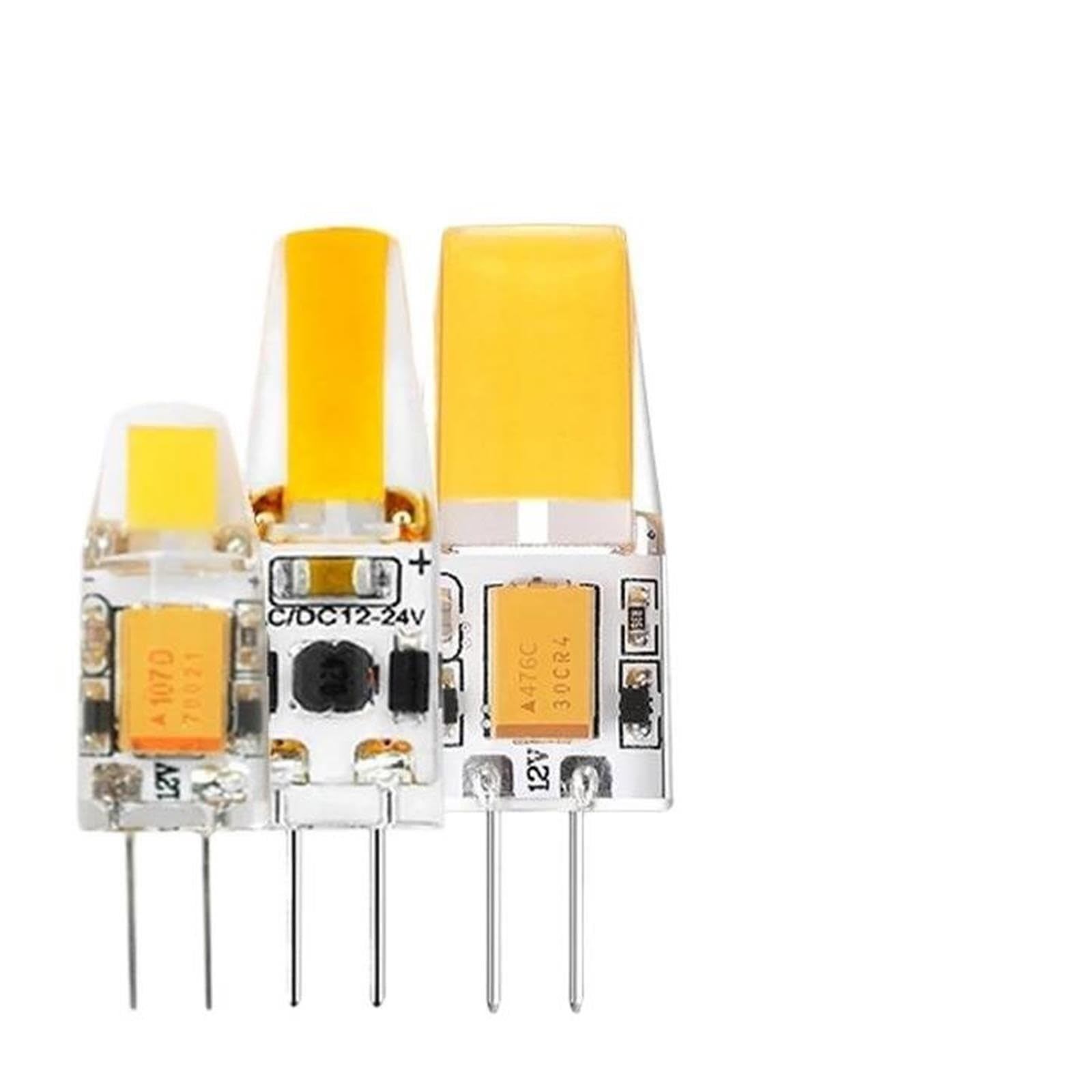 10 Stück G4 COB-LED-Lampe 12 V 1,2–2,5 W