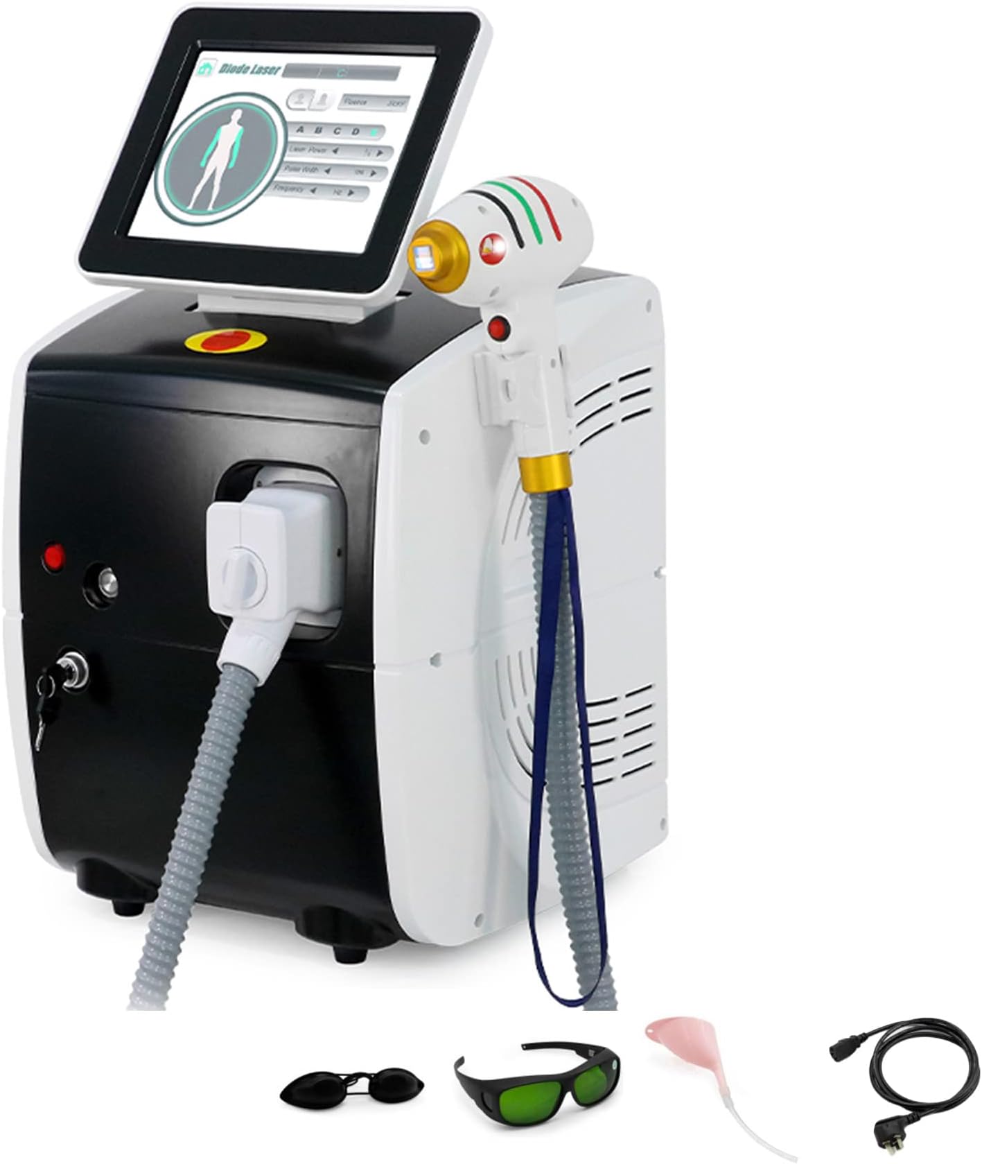 La-Ser Hair Removal for Women, Hair Removal Device with Ice Cooling Ipl Painless Hair Removal Device on Armpits Back Legs Arms Face Bikini Line